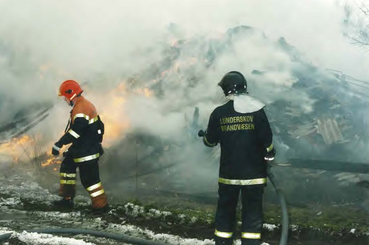 Ladebrand på Gelballevej i 2002. Foto: Lunderskov Brandvæsen