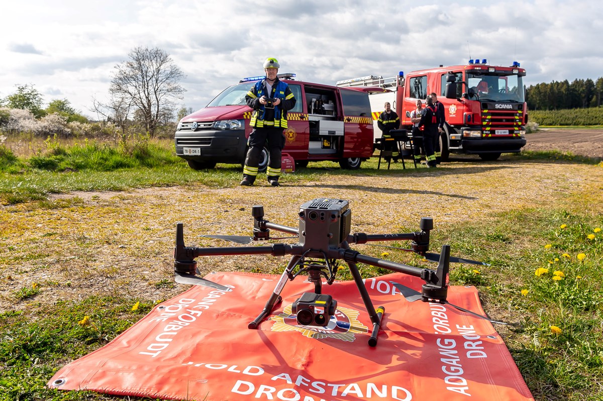 Droneberedskabet rykker ud fra Fredericia, når der er behov for ledelsesstøtte fra luften. 